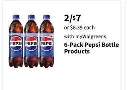 Walgreens 6-Pack Pepsi Bottle Products offer