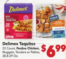 Vallarta Supermarkets Delimex Taquitos offer