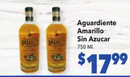 Vallarta Supermarkets Aguardiente Amarillo Sin Azucar offer