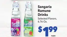 Vallarta Supermarkets Sangaria Ramune Drinks offer