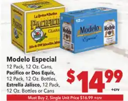 Vallarta Supermarkets Modelo Especial offer