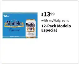 Walgreens 12-Pack Modelo Especial offer