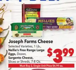 Vallarta Supermarkets Joseph Farms Cheese offer