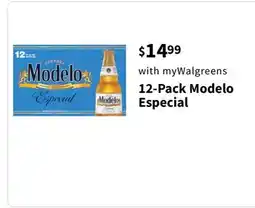 Walgreens 12-Pack Modelo Especial offer