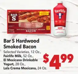 Vallarta Supermarkets Bar S Hardwood Smoked Bacon offer