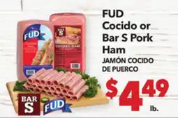 Vallarta Supermarkets FUD Cocido or Bar S Pork Ham / JAMÓN COCIDO DE PUERCO offer