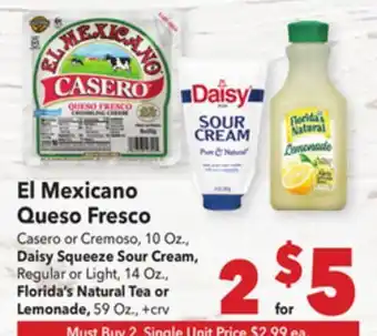 Vallarta Supermarkets El Mexicano Queso Fresco Casero offer