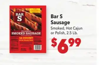 Vallarta Supermarkets Bar S Sausage offer