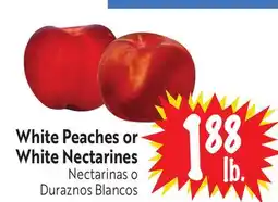 Foodmaxx White Peaches or White Nectarines offer