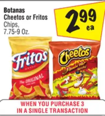 El Super Cheetos or Fritos Chips offer