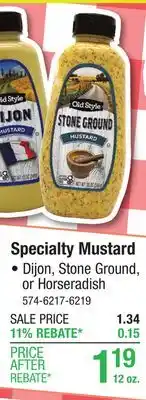 Menards Old Style Dijon Mustard - 12 oz offer