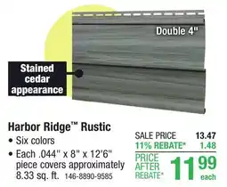Menards Harbor Ridge Rustic offer