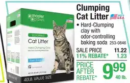 Menards Master Paws Clumping Cat Litter - 40 lbs offer