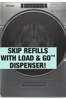 Menards Whirlpool 5.0 cu.ft. Chrome Shadow Front-Load Washer offer