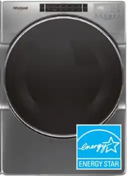 Menards Whirlpool 7.4 cu.ft. Chrome Shadow Electric Steam Dryer offer