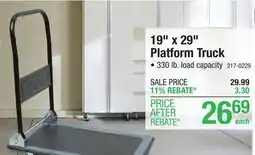 Menards Performax 19 x 29 Platform Truck offer