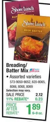 Menards Shore Lunch Beer Fish Batter Mix - 9 oz offer