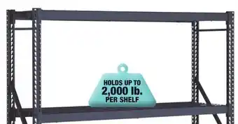 Menards Performax 77W x 72H x 24D 3-Tier Heavy-Duty Metal Shelving Unit offer
