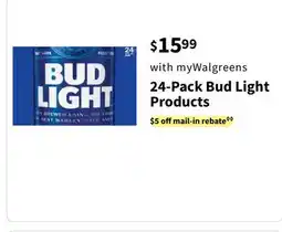 Walgreens 24-Pack Bud Light Products offer