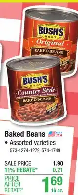 Menards Bush's Best Baked Beans Original - 16 oz offer