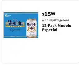 Walgreens 12-Pack Modelo Especial offer