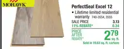 Menards Mohawk PerfectSeal Excel 12 Southwick Pine 7-1/2 x 47-1/4 Waterproof Laminate Flooring (19.63 sq.ft/ctn) offer