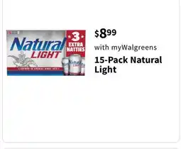Walgreens 15-Pack Natural Light offer