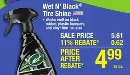 Menards Turtle Wax Wet 'N Black Ultra Wet Automotive Tire Shine - 23 oz offer