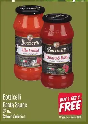 Jewel-Osco Botticelli Pasta Sauce offer