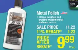Menards White Diamond Metal Polish - 12 oz offer