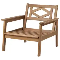 Ikea Bondholmen Armchair, outdoor, brown offer