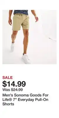 Kohl's Men's Sonoma Goods For Life 7 Everyday Pull-On Shorts offer