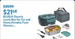 Walmart BLUELK Electric Lunch Box for Car and Home,Portable Food Warmer, Reusable Lunch Bag, with Spoon Fork offer