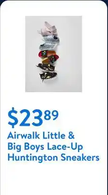 Walmart Airwalk Little & Big Boys Lace-Up Huntington Sneakers offer