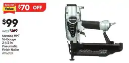 Lowe's Metabo HPT 16-Gauge 2-1/2-in Pneumatic Finish Nailer #1166124 offer