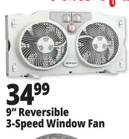 Ocean State Job Lot Penguin 9 Twin Window Fan offer
