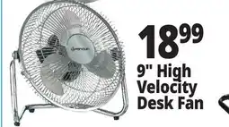 Ocean State Job Lot Penguin High Velocity Desk Fan 9 offer