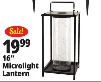 Ocean State Job Lot Outdoor Living Accents Solar LED Lantern with Microlights 15.5 offer