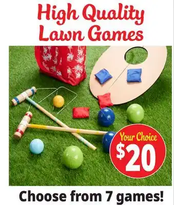 Ocean State Job Lot Lawn Games offer