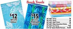 Ocean State Job Lot Beach Towels offer