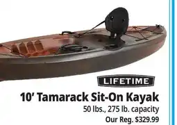Ocean State Job Lot Lifetime Tamarack 10' Sit-On Kayak offer