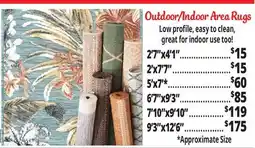 Ocean State Job Lot Outdoor/Indoor Area Rugs offer