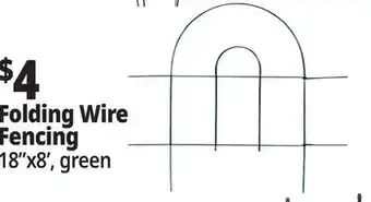 Ocean State Job Lot Tiller & Rowe Folding Green Wire Fence 18 offer