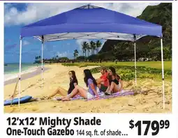 Ocean State Job Lot Mighty Shade 12' x 12' One-Touch Pop-Up Gazebo offer