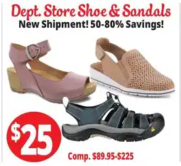 Ocean State Job Lot Dept. Store Shoe & Sandals offer