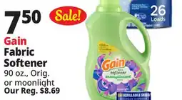 Ocean State Job Lot Gain Aroma Boost Fabric Softener 90 oz offer