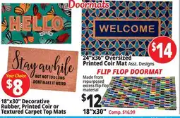 Ocean State Job Lot 18x30 Flip-Flop Foam Doormat offer