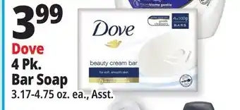 Ocean State Job Lot Dove 4 Pk. Bar Soap offer