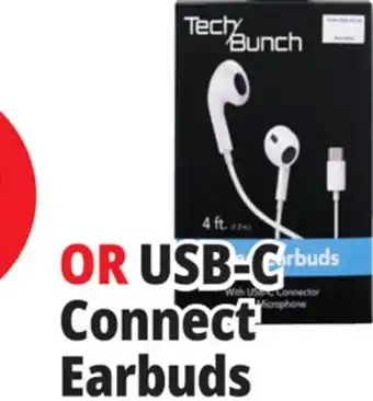 Ocean State Job Lot USB-C Connect Earbuds offer