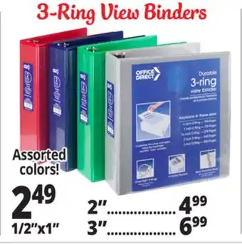 Ocean State Job Lot 3-Ring Binders offer